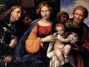 Benvenuto Tisi, Virgin and Child with Saints Michael and Joseph